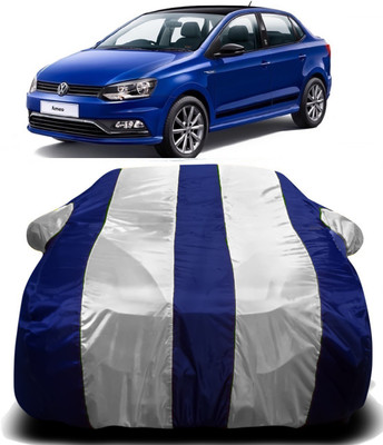 S Shine Max Car Cover For Volkswagen Ameo (With Mirror Pockets)(Multicolor)