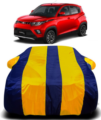 Swarish Car Cover For Mahindra KUV100 (With Mirror Pockets)(Yellow, Blue)