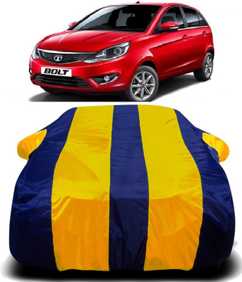 PVSTAR Car Cover For Tata Bolt (With Mirror Pockets)(Yellow, Blue)