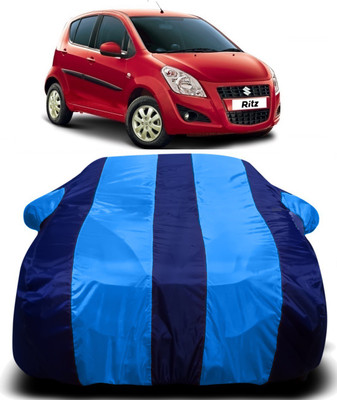 PVSTAR Car Cover For Maruti Suzuki Ritz (With Mirror Pockets)(Blue)