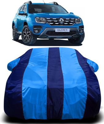 Swarish Car Cover For Renault Duster (With Mirror Pockets)(Blue)
