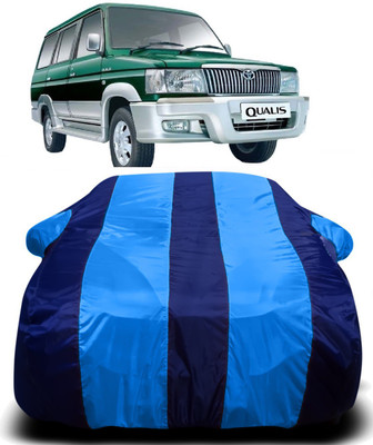 R Rayvin Star Car Cover For Toyota Qualis (With Mirror Pockets)(Blue)