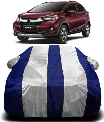 PVSTAR Car Cover For Honda WRV (With Mirror Pockets)(White, Blue)