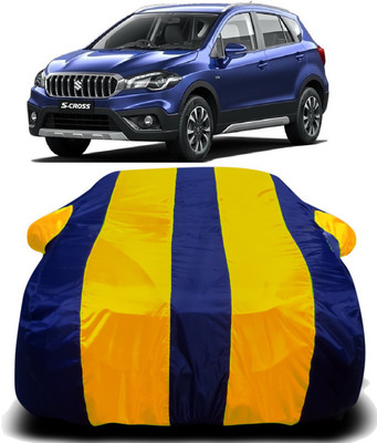 Swarish Car Cover For Maruti Suzuki S-Cross (With Mirror Pockets)(Yellow, Blue)