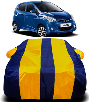 PVSTAR Car Cover For Hyundai Eon (With Mirror Pockets)(Yellow, Blue)
