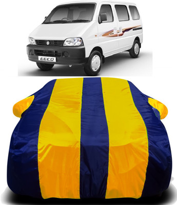 PVSTAR Car Cover For Maruti Suzuki Eeco (With Mirror Pockets)(Yellow, Blue)