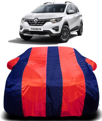 S Shine Max Car Cover For Renault Triber (With Mirror Pockets)(Red, Blue)