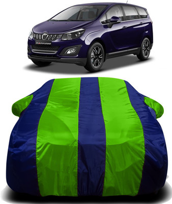 V VINTON Car Cover For Mahindra Marazzo (With Mirror Pockets)(Green, Blue)
