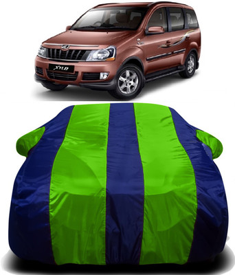 Swarish Car Cover For Mahindra Xylo (With Mirror Pockets)(Green, Blue)