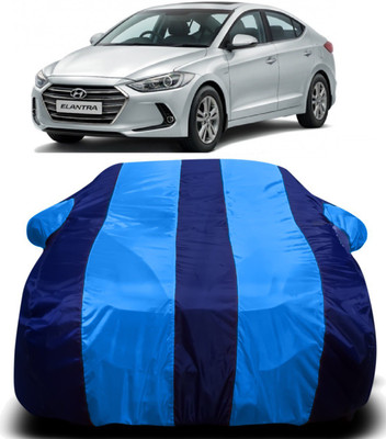 V VINTON Car Cover For Hyundai Elantra (With Mirror Pockets)(Blue)