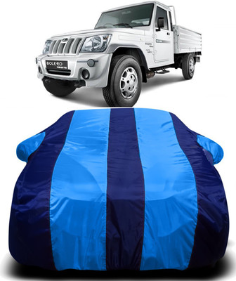 R Rayvin Star Car Cover For Mahindra Bolero Facelift (With Mirror Pockets)(Blue)