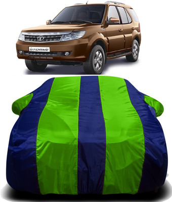 S Shine Max Car Cover For Tata Safari Storme (With Mirror Pockets)(Green)
