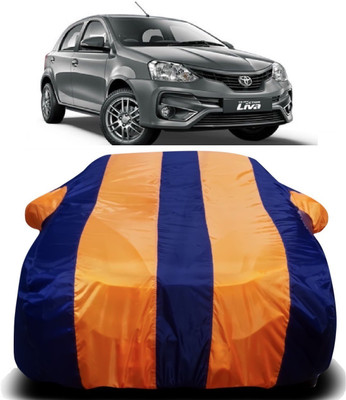 AXLOZ Car Cover For Toyota Etios Liva (With Mirror Pockets)(Multicolor)