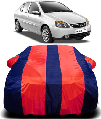 V VINTON Car Cover For Tata Indigo CS (With Mirror Pockets)(Red, Blue)
