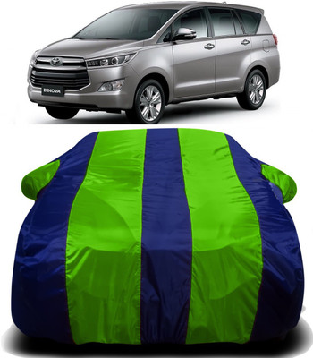 V VINTON Car Cover For Toyota Innova (With Mirror Pockets)(Green, Blue)