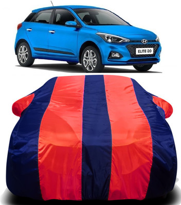 S Shine Max Car Cover For Hyundai Elite i20 (With Mirror Pockets)(Red)