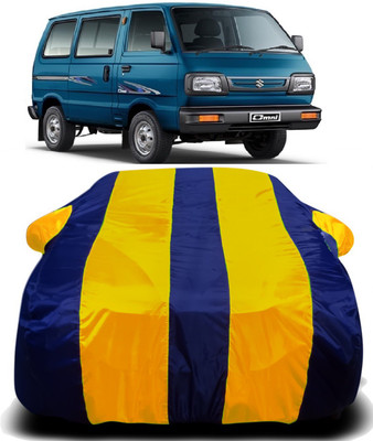 PVSTAR Car Cover For Maruti Suzuki Omni (With Mirror Pockets)(Yellow, Blue)