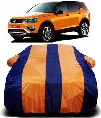 S Shine Max Car Cover For Tata Q502 (With Mirror Pockets)(Orange, Blue)