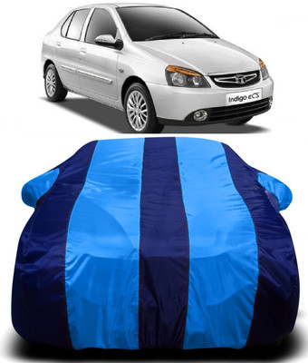 R Rayvin Star Car Cover For Tata Indigo eCS (With Mirror Pockets)(Blue)