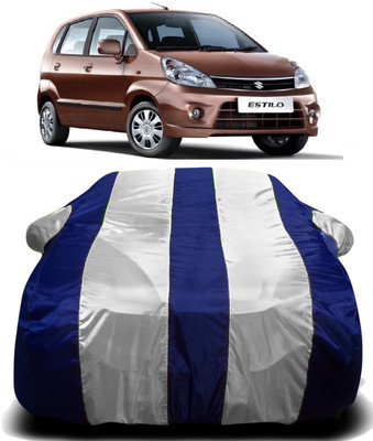 S Shine Max Car Cover For Maruti Suzuki Zen Estilo (With Mirror Pockets)(Multicolor)