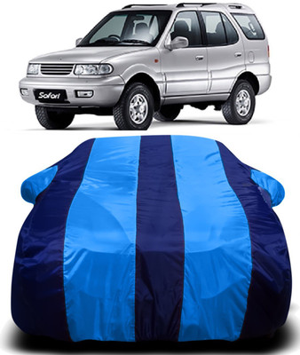 R Rayvin Star Car Cover For Tata Safari (With Mirror Pockets)(Blue)