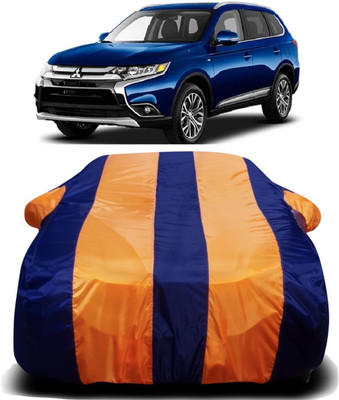 V VINTON Car Cover For Mitsubishi Outlander (With Mirror Pockets)(Orange, Blue)