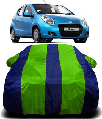 Swarish Car Cover For Maruti Suzuki A-Star (With Mirror Pockets)(Green, Blue)