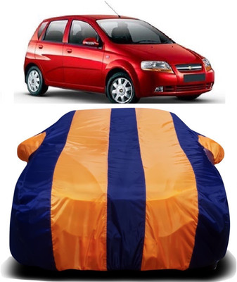Swarish Car Cover For Chevrolet Aveo Uva (With Mirror Pockets)(Multicolor)