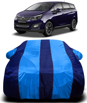 R Rayvin Star Car Cover For Mahindra Marazzo (With Mirror Pockets)(Blue)