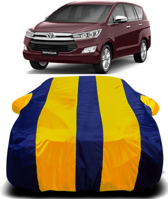 S Shine Max Car Cover For Toyota Innova Crysta (With Mirror Pockets)(Yellow, Blue)