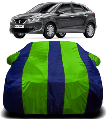 Swarish Car Cover For Maruti Suzuki Baleno (With Mirror Pockets)(Green, Blue)