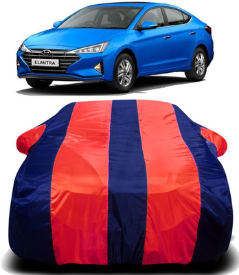 V VINTON Car Cover For Hyundai Elantra (With Mirror Pockets)(Red, Blue)
