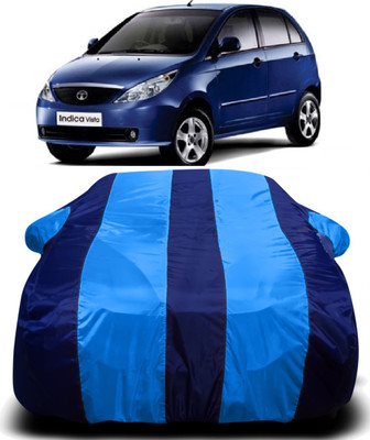V VINTON Car Cover For Tata Indica Vista (With Mirror Pockets)(Blue)