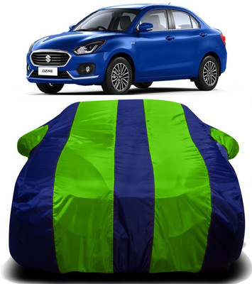 Swarish Car Cover For Maruti Suzuki Swift Dzire (With Mirror Pockets)(Green, Blue)
