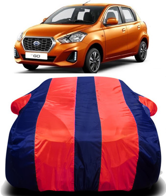 V VINTON Car Cover For Datsun Go (With Mirror Pockets)(Multicolor)