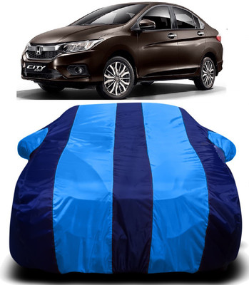 R Rayvin Star Car Cover For Honda City ZX (With Mirror Pockets)(Blue)
