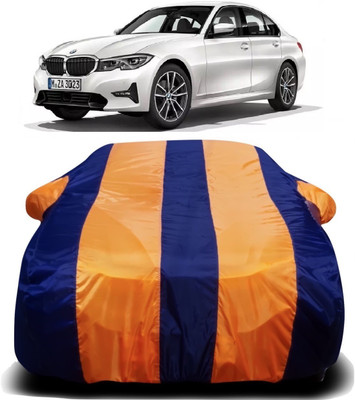 V VINTON Car Cover For BMW 3 Series (With Mirror Pockets)(Orange, Blue)
