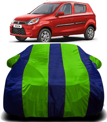 R Rayvin Star Car Cover For Maruti Suzuki Alto (With Mirror Pockets)(Green, Blue)