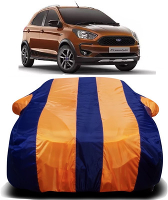 Swarish Car Cover For Ford Freestyle (With Mirror Pockets)(Orange, Blue)