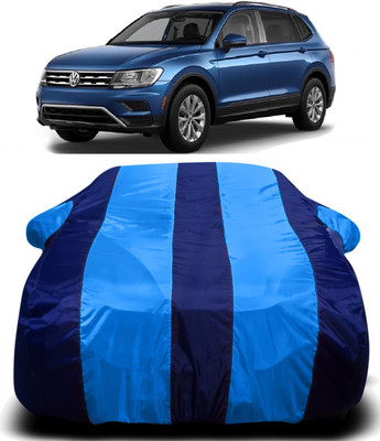 R Rayvin Star Car Cover For Volkswagen Tiguan (With Mirror Pockets)(Blue)