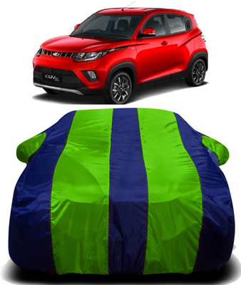 Swarish Car Cover For Mahindra KUV100 (With Mirror Pockets)(Green, Blue)