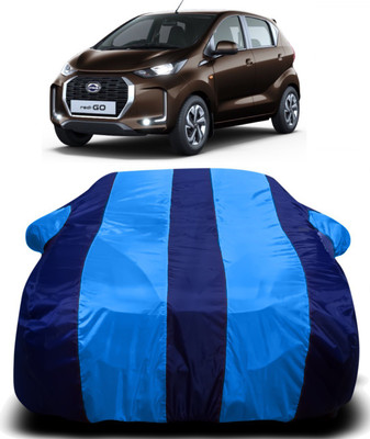 Swarish Car Cover For Datsun Go (With Mirror Pockets)(Blue)
