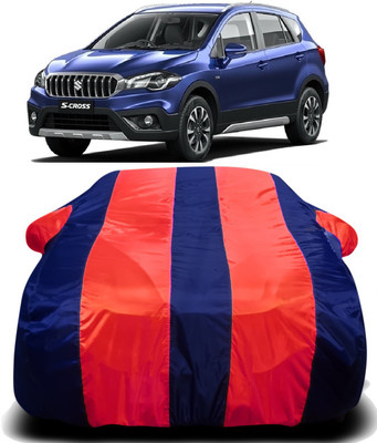 S Shine Max Car Cover For Maruti Suzuki S-Cross (With Mirror Pockets)(Red, Blue)