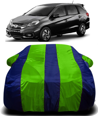 S Shine Max Car Cover For Honda Mobilio (With Mirror Pockets)(Green, Blue)