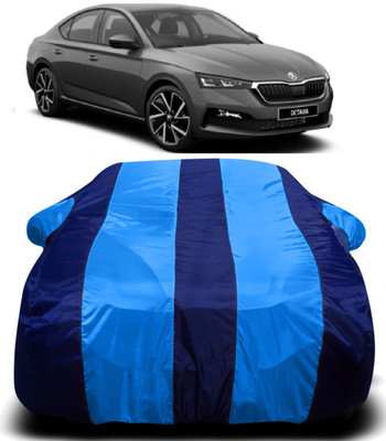 PVSTAR Car Cover For Skoda Octavia (With Mirror Pockets)(Blue)
