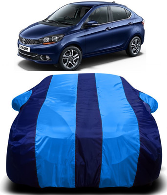 PVSTAR Car Cover For Tata Tigor (With Mirror Pockets)(Blue)