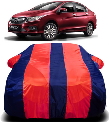 PVSTAR Car Cover For Honda City i-Vtec (With Mirror Pockets)(Multicolor)
