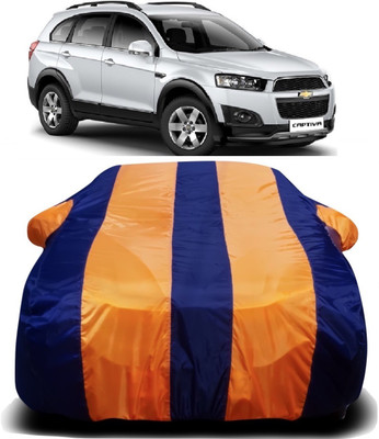 AXLOZ Car Cover For Chevrolet Captiva (With Mirror Pockets)(Multicolor)