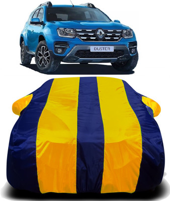 Swarish Car Cover For Renault Duster (With Mirror Pockets)(Yellow, Blue)