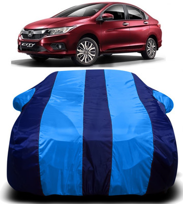 PVSTAR Car Cover For Honda City (With Mirror Pockets)(Blue)